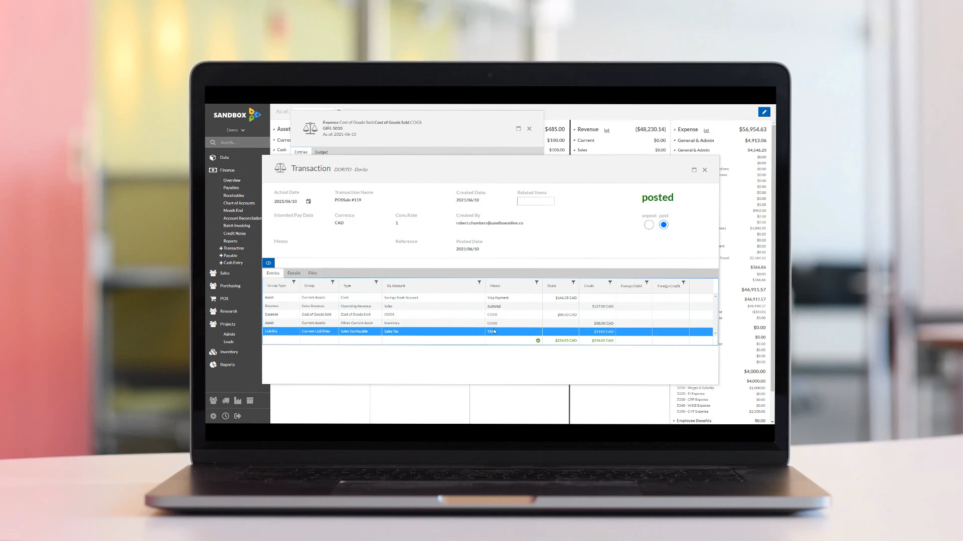 screenshot of Sandbox Platform